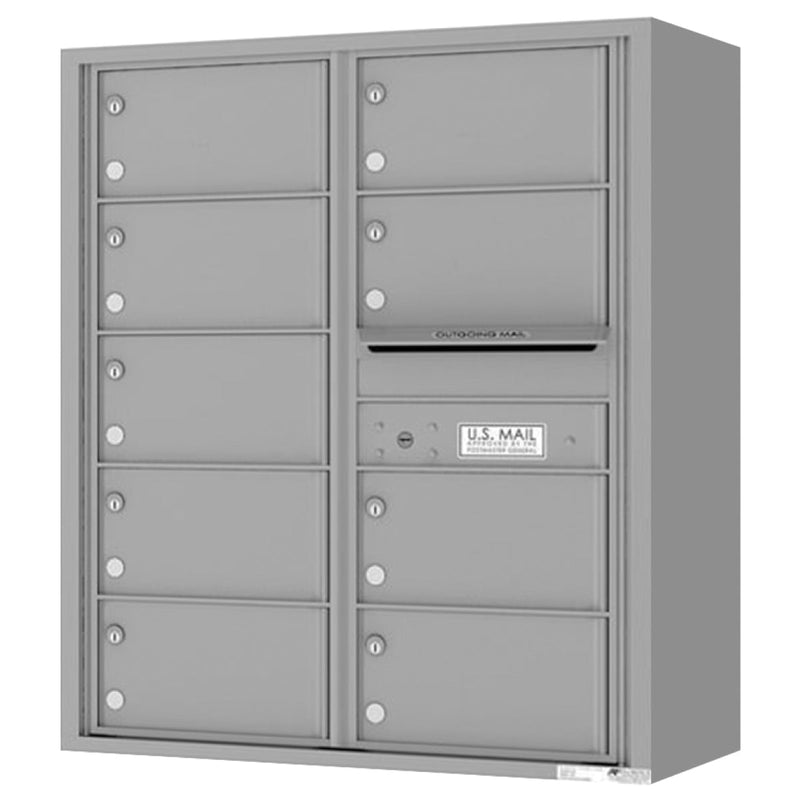 Florence 4C Horizontal Mailbox - 9 Doors - 10 Doors High Private Access