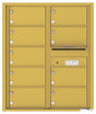 Versatile Front Loading Double Column Commercial Mailbox with 9 Tenant Compartments and Outgoing Mail Slot-Gold Speck (GS)
