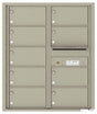 Versatile Front Loading Double Column Commercial Mailbox with 9 Tenant Compartments and Outgoing Mail Slot-Postal Grey (PG)