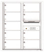 Versatile Front Loading Double Column Commercial Mailbox with 9 Tenant Compartments and Outgoing Mail Slot-White (WH)