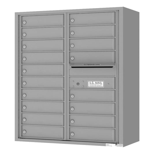 Florence 4C Horizontal Mailbox - 18 Doors - 10 Doors High Private Access