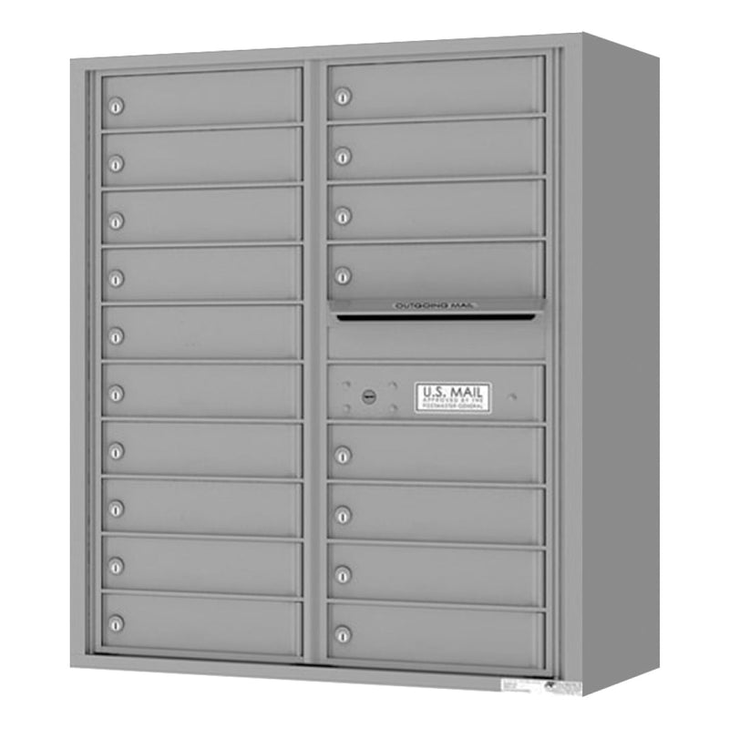 Florence 4C Horizontal Mailbox - 18 Doors - 10 Doors High Private Access
