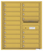 Versatile Front Loading Double Column Commercial Mailbox with 18 Tenant Compartments and Outgoing Mail Slot-Gold Speck (GS)