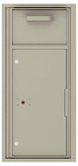 Versatile Front Loading Single Column Mailbox Collection Drop Box with Pull Down Hopper - 4CADS-HOP-Postal Grey (PG)