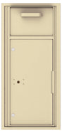 Versatile Front Loading Single Column Mailbox Collection Drop Box with Pull Down Hopper - 4CADS-HOP-Sandstone (SD)