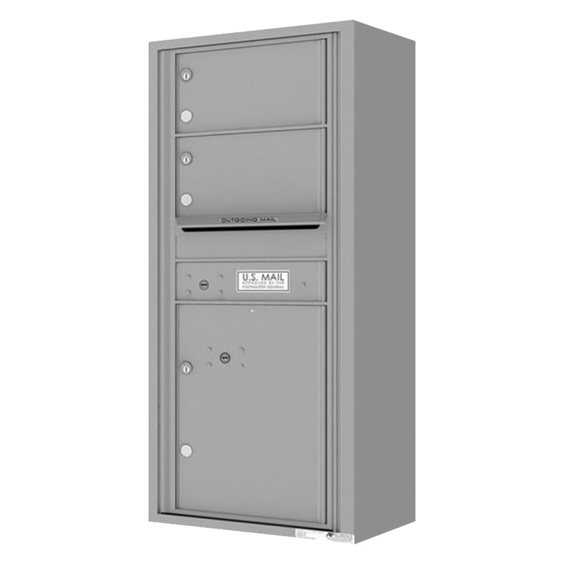 Florence 4C Horizontal Mailbox - 2 Doors, 1 Parcel Locker - 11 Doors High Private Access