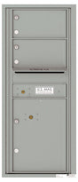 Versatile Front Loading Single Column Mailbox Collection Drop Box with Pull Down Hopper - 4C11S-02-Silver Speck (SS)