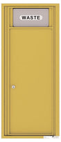 Versatile Front Loading Fully Recessed Trash Receptacle Recycling Bin-Gold Speck (GS)