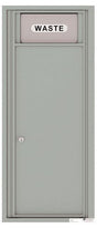 Versatile Front Loading Fully Recessed Trash Receptacle Recycling Bin-Silver Speck (SS)
