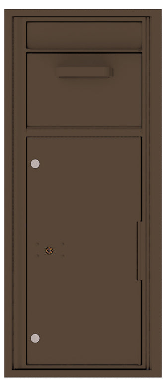Versatile Front Loading Single Column Collection / Drop Box-Antique Bronze (AB)