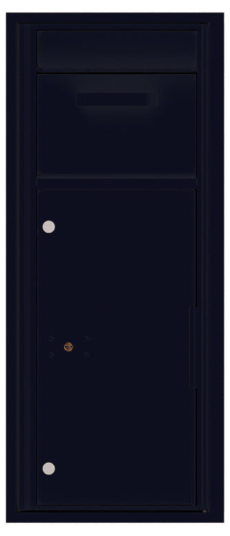 Versatile Front Loading Single Column Collection / Drop Box-Black (BK)