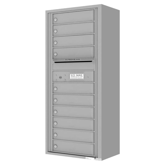 Florence 4C Horizontal Mailbox - 10 Doors - 12 Doors High Private Access