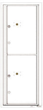 Versatile Front Loading Fully Recessed Single Column Commercial Mailbox with 2 Large Parcel Lockers-White (WH)