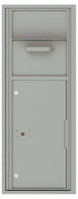 Versatile Front Loading Single Column Mailbox Collection Drop Box with Pull Down Hopper - 4C12S-HOP-Silver Speck (SS)