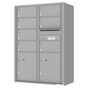 Florence 4C Horizontal Mailbox - 7 Doors, 2 Parcel Lockers - 13 Doors High Private Access