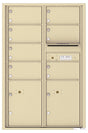 Versatile Front Loading Commercial Mailbox with 7 Tenant Compartments and 2 Parcel Lockers - Double Column-Sandstone (SD)