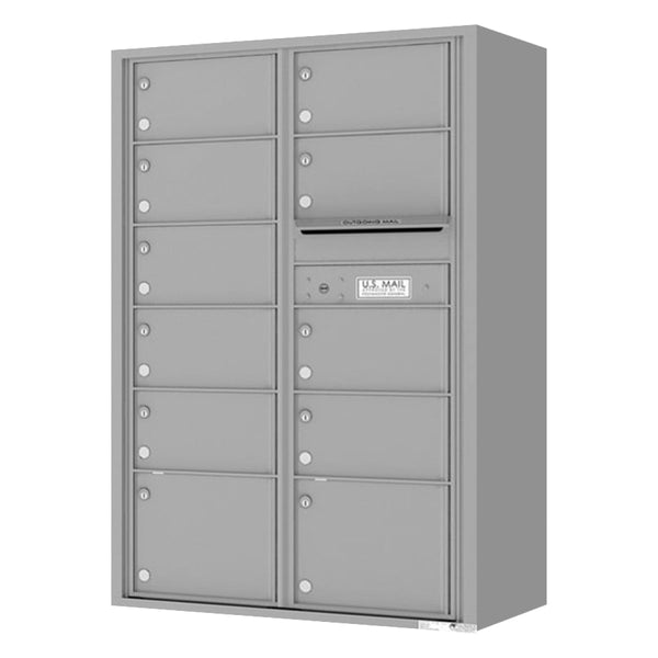 Florence 4C Horizontal Mailbox - 11 Doors - 13 Doors High - Double Column Private Access