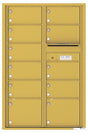 Versatile Front Loading Commercial Mailbox with 11 Tenant Compartments and Outgoing Mail Slot - Double Column-Gold Speck (GS)