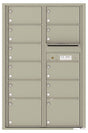 Versatile Front Loading Commercial Mailbox with 11 Tenant Compartments and Outgoing Mail Slot - Double Column-Postal Grey (PG)