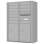 Florence 4C Horizontal Mailbox - 12 Doors, 2 Parcel Lockers - 13 Doors High Private Access
