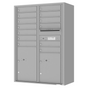 Florence 4C Horizontal Mailbox - 13 Doors, 2 Parcel Lockers - 13 Doors High Private Access
