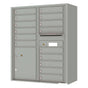 Florence 4C Horizontal Mailbox - 15 Doors, 2 Parcel Lockers - 13 Doors High Private Access