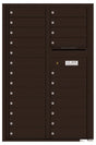 Versatile Front Loading Commercial Mailbox with 24 Tenant Compartments and Outgoing Mail Slot - Double Column-Dark Bronze (DB)