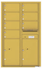 Front Loading Commercial Mailbox - 7 Tenant Doors and 2 Parcel Lockers - Double Column-Gold Speck (GS)