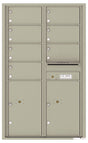 Front Loading Commercial Mailbox - 7 Tenant Doors and 2 Parcel Lockers - Double Column-Postal Grey (PG)
