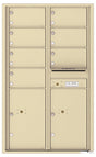 Front Loading Commercial Mailbox - 7 Tenant Doors and 2 Parcel Lockers - Double Column-Sandstone (SD)