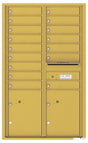 Front Loading Commercial Mailbox - 16 Tenant Doors and 2 Parcel Lockers - Double Column-Gold Speck (GS)