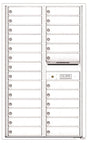 Front Loading Commercial Mailbox - 26 Tenant Doors - Double Column-White (WH)