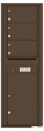 Florence 4C Horizontal Mailbox - 3 Doors, 1 Parcel Locker - 14 Doors High USPS Access
