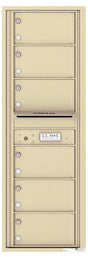 Front Loading Commercial Mailbox - 6 Tenant Doors - Single Column-Sandstone (SD)