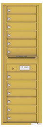 Front Loading Commercial Mailbox - 12 Extra-Large Tenant Doors - Single Column-Gold Speck (GS)