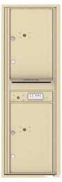 Front Loading Commercial Mailbox - 2 Parcel Lockers-Sandstone (SD)