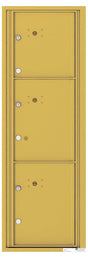 Front Loading Commercial Mailbox - 3 Parcel Lockers-Gold Speck (GS)