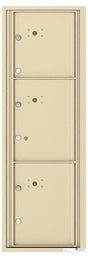 Front Loading Commercial Mailbox - 3 Parcel Lockers-Sandstone (SD)