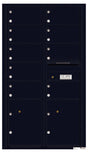 Versatile Front Loading Commercial Mailbox with 9 Tenant Doors and 2 Parcel Lockers-Black (BK)