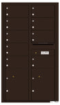 Versatile Front Loading Commercial Mailbox with 9 Tenant Doors and 2 Parcel Lockers-Dark Bronze (DB)