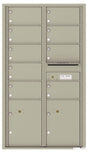 Versatile Front Loading Commercial Mailbox with 9 Tenant Doors and 2 Parcel Lockers-Postal Grey (PG)