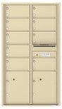 Versatile Front Loading Commercial Mailbox with 9 Tenant Doors and 2 Parcel Lockers-Sandstone (SD)