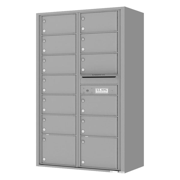 Florence 4C Horizontal Mailbox - 13 Doors - 15 Doors High - Double Column Private Access