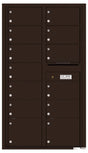 Versatile Front Loading Double Column Commercial Mailbox with 13 Tenant Doors-Dark Bronze (DB)