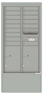 Florence 4C Mailbox Depot - 16 Doors, 2 Parcel Lockers - 15 Doors High Private Access