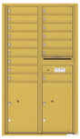 Versatile Front Loading Commercial Mailbox with 16 Tenant Doors and 2 Parcel Lockers-Gold Speck (GS)