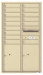 Versatile Front Loading Commercial Mailbox with 16 Tenant Doors and 2 Parcel Lockers-Sandstone (SD)