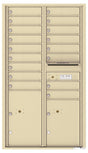 Versatile Front Loading Commercial Mailbox with 17 Tenant Doors and 2 Parcel Lockers-Sandstone (SD)