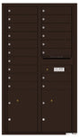 Versatile Front Loading Commercial Mailbox with 18 Tenant Doors and 2 Parcel Lockers-Dark Bronze (DB)