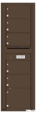 Versatile Front Loading Commercial Mailbox with 6 Tenant Doors-Antique Bronze (AB)